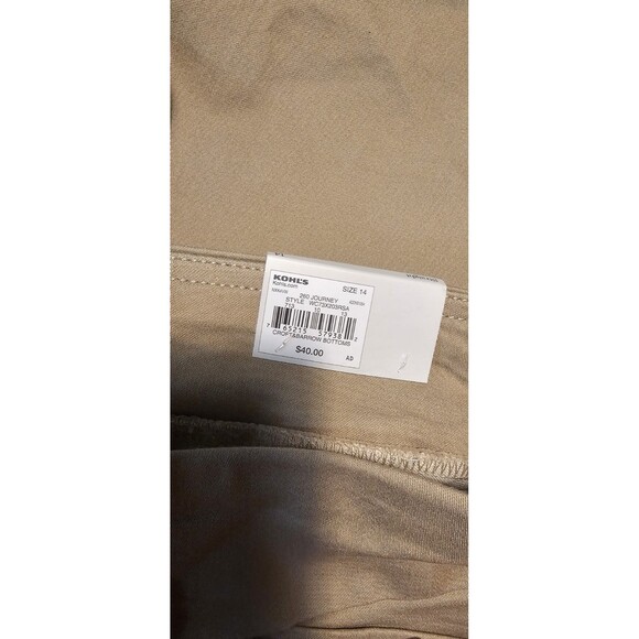 Croft & Barrow Women's Effortless Stretch Pants Mid Rise Straight Size 14 NWT - Picture 6 of 11